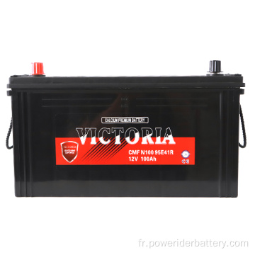 12V 100ah N100 95E41R Batterie de démarrage de voiture au plomb-acidité